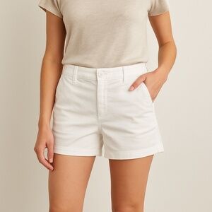 Sanctuary White Stretch Mid Rise Coastal Shorts Anthropologie Size 27